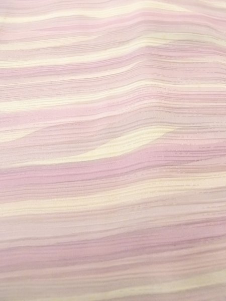 画像10: N0529R  女性用 羽織  シルク（正絹）   白, 線 【中古】 【USED】 【リサイクル】 ★★☆☆☆ (10)