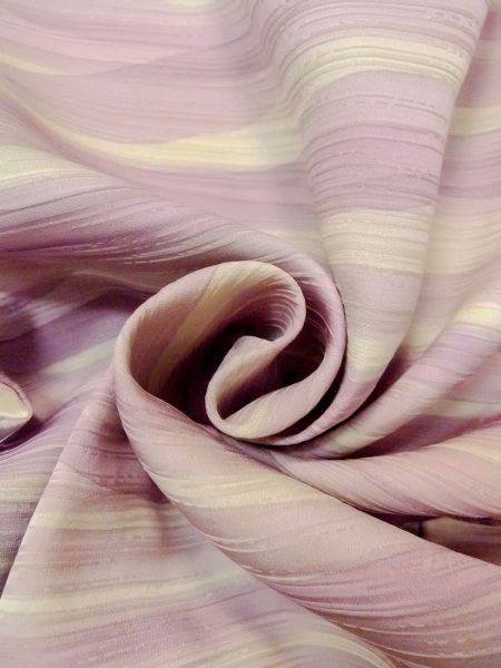 画像11: N0529R  女性用 羽織  シルク（正絹）   白, 線 【中古】 【USED】 【リサイクル】 ★★☆☆☆ (11)