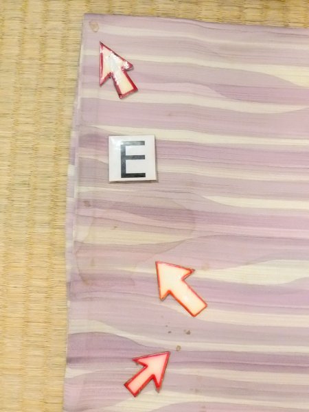 画像18: N0529R  女性用 羽織  シルク（正絹）   白, 線 【中古】 【USED】 【リサイクル】 ★★☆☆☆ (18)