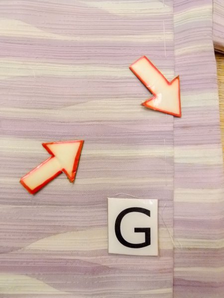 画像20: N0529R  女性用 羽織  シルク（正絹）   白, 線 【中古】 【USED】 【リサイクル】 ★★☆☆☆ (20)