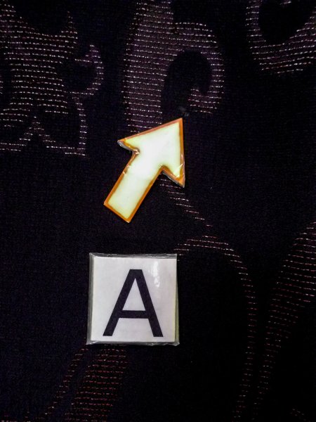 画像14: N0529V  女性用 道行  シルク（正絹）   黒, 唐花 【中古】 【USED】 【リサイクル】 ★★★☆☆ (14)