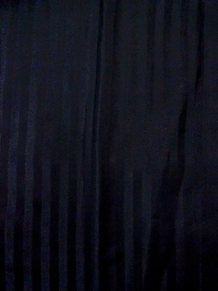 画像3: N0529Y  女性用 道行  シルク（正絹）   黒, 縞 【中古】 【USED】 【リサイクル】 ★★★☆☆ (3)