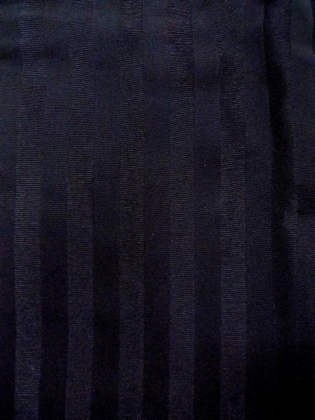 画像5: N0529Y  女性用 道行  シルク（正絹）   黒, 縞 【中古】 【USED】 【リサイクル】 ★★★☆☆ (5)