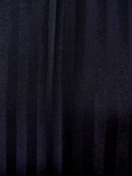 画像6: N0529Y  女性用 道行  シルク（正絹）   黒, 縞 【中古】 【USED】 【リサイクル】 ★★★☆☆ (6)