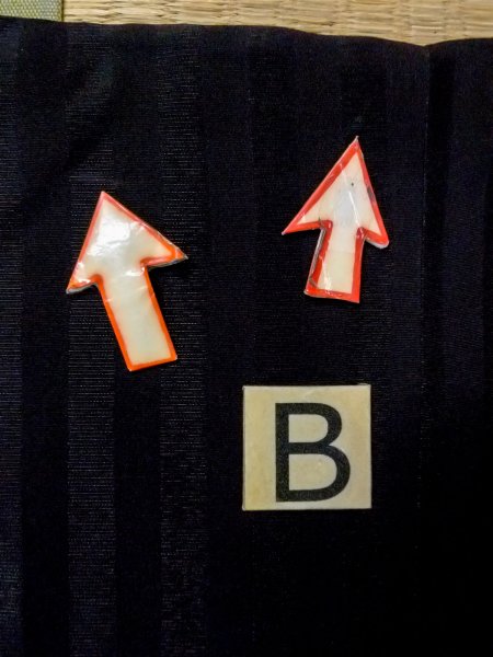 画像13: N0529Y  女性用 道行  シルク（正絹）   黒, 縞 【中古】 【USED】 【リサイクル】 ★★★☆☆ (13)