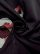 画像11: N0530D  女性用 道行  シルク（正絹）   黒, かのこ 【中古】 【USED】 【リサイクル】 ★★☆☆☆ (11)