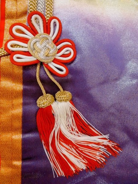 画像12: N0605B  女性用 打掛  シルク(正絹)  光沢のある マルチカラー, ぼかし 【中古】 【USED】 【リサイクル】 ★★★☆☆ (12)