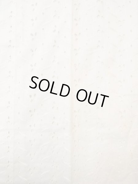 画像4: N0611G  女性用 襦袢 レース襦袢 綿   白, 花 【中古】 【USED】 【リサイクル】 ★★☆☆☆ (4)