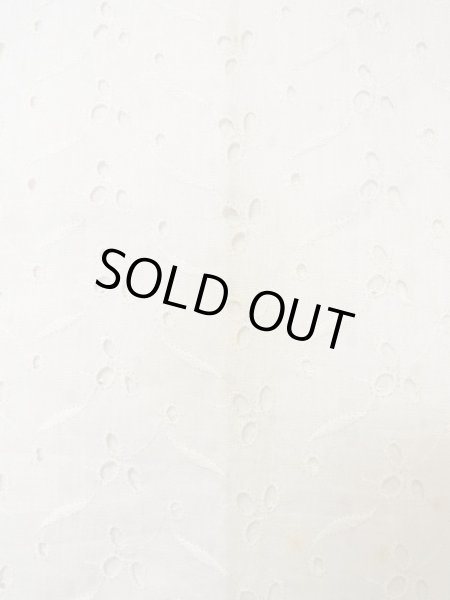 画像5: N0611G  女性用 襦袢 レース襦袢 綿   白, 花 【中古】 【USED】 【リサイクル】 ★★☆☆☆ (5)