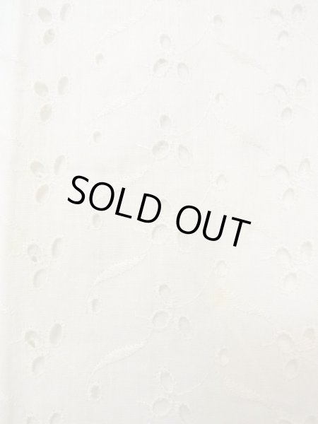 画像6: N0611G  女性用 襦袢 レース襦袢 綿   白, 花 【中古】 【USED】 【リサイクル】 ★★☆☆☆ (6)