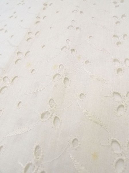 画像8: N0611G  女性用 襦袢 レース襦袢 綿   白, 花 【中古】 【USED】 【リサイクル】 ★★☆☆☆ (8)