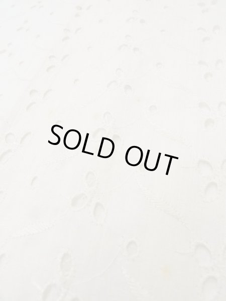 画像8: N0611G  女性用 襦袢 レース襦袢 綿   白, 花 【中古】 【USED】 【リサイクル】 ★★☆☆☆ (8)