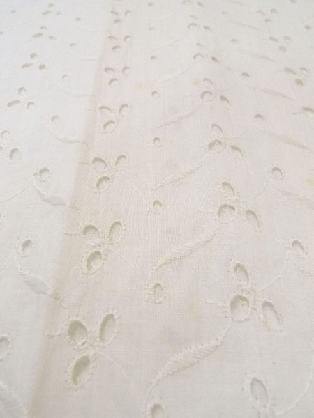 画像9: N0611G  女性用 襦袢 レース襦袢 綿   白, 花 【中古】 【USED】 【リサイクル】 ★★☆☆☆ (9)