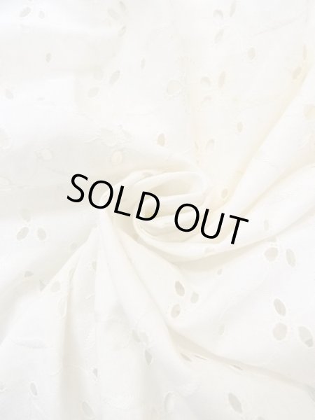 画像12: N0611G  女性用 襦袢 レース襦袢 綿   白, 花 【中古】 【USED】 【リサイクル】 ★★☆☆☆ (12)