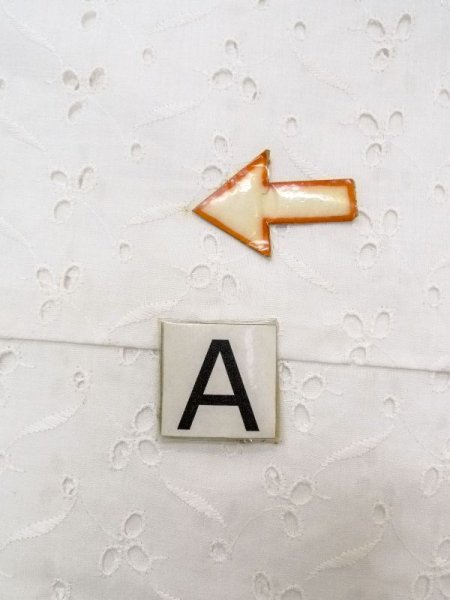 画像14: N0611G  女性用 襦袢 レース襦袢 綿   白, 花 【中古】 【USED】 【リサイクル】 ★★☆☆☆ (14)