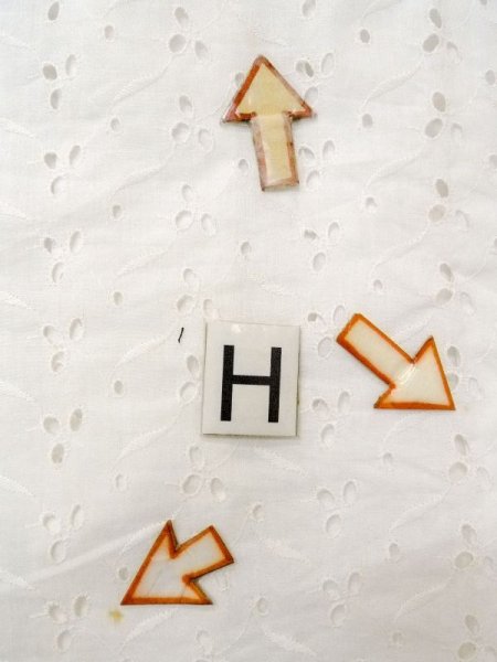 画像21: N0611G  女性用 襦袢 レース襦袢 綿   白, 花 【中古】 【USED】 【リサイクル】 ★★☆☆☆ (21)