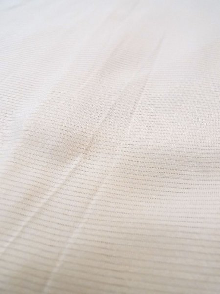 画像8: N0611I  女性用 襦袢  シルク(正絹)   オフ ホワイト, 縞 【中古】 【USED】 【リサイクル】 ★★★☆☆ (8)