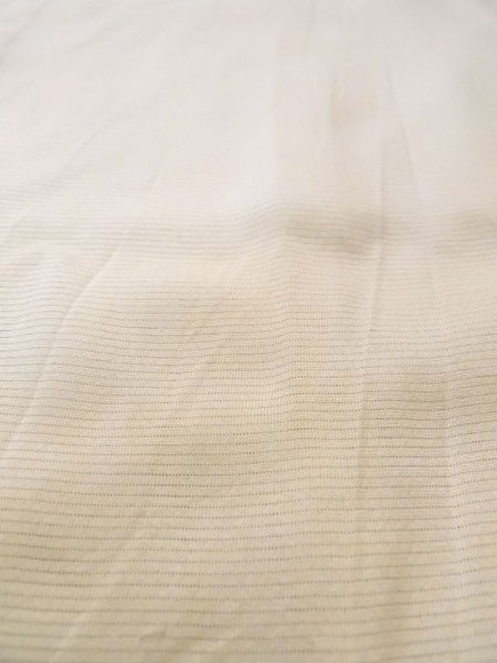 画像9: N0611I  女性用 襦袢  シルク(正絹)   オフ ホワイト, 縞 【中古】 【USED】 【リサイクル】 ★★★☆☆ (9)