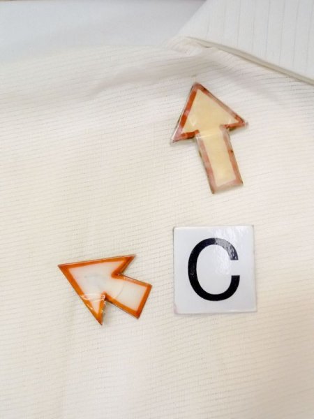 画像16: N0611I  女性用 襦袢  シルク(正絹)   オフ ホワイト, 縞 【中古】 【USED】 【リサイクル】 ★★★☆☆ (16)