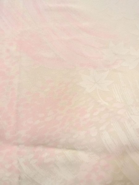 画像6: N0611L  女性用 襦袢  シルク(正絹)  薄い 桃色, もみじ 【中古】 【USED】 【リサイクル】 ★★☆☆☆ (6)