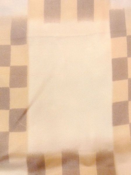 画像6: N0611M  女性用 襦袢 使用感あり シルク(正絹)   ベージュ, 四角 【中古】 【USED】 【リサイクル】 ★★☆☆☆ (6)