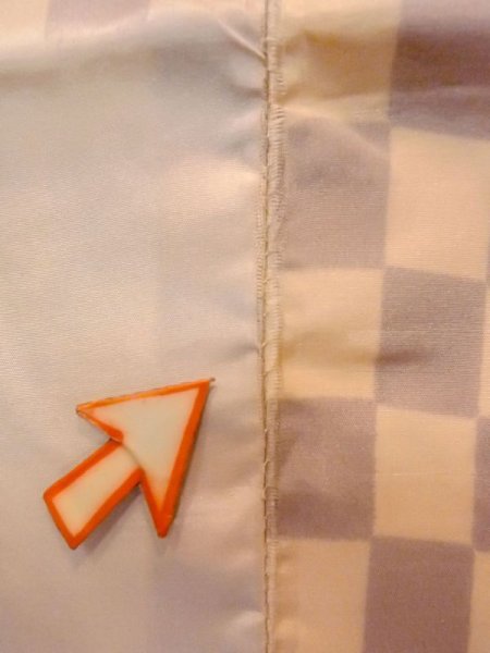 画像22: N0611M  女性用 襦袢 使用感あり シルク(正絹)   ベージュ, 四角 【中古】 【USED】 【リサイクル】 ★★☆☆☆ (22)