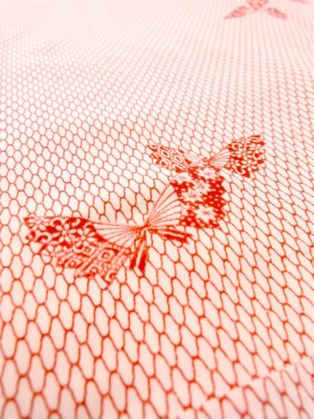 画像8: N0611N  女性用 襦袢  シルク（正絹）   アイボリー, もみじ 【中古】 【USED】 【リサイクル】 ★★★☆☆ (8)