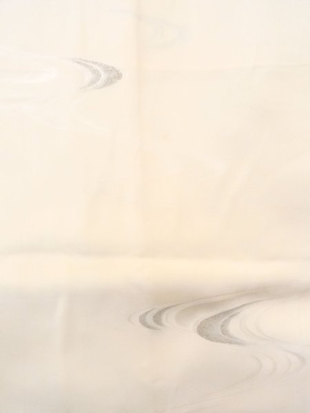 画像4: N0611O  女性用 襦袢  シルク(正絹)   アイボリー, 川 【中古】 【USED】 【リサイクル】 ★★☆☆☆ (4)