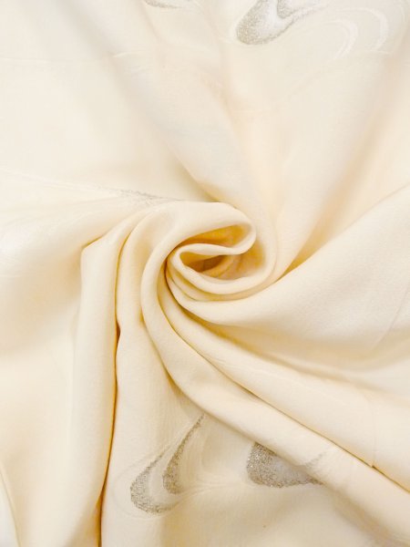 画像11: N0611O  女性用 襦袢  シルク(正絹)   アイボリー, 川 【中古】 【USED】 【リサイクル】 ★★☆☆☆ (11)