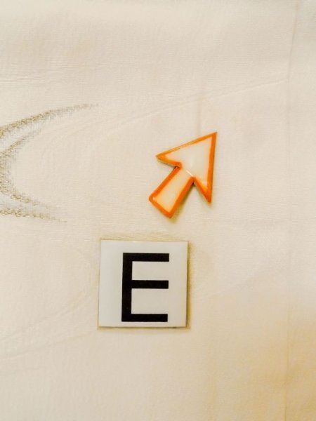 画像18: N0611O  女性用 襦袢  シルク(正絹)   アイボリー, 川 【中古】 【USED】 【リサイクル】 ★★☆☆☆ (18)