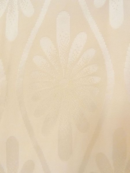 画像6: N0611P  女性用 襦袢  シルク(正絹)   アイボリー, 菊 【中古】 【USED】 【リサイクル】 ★★☆☆☆ (6)