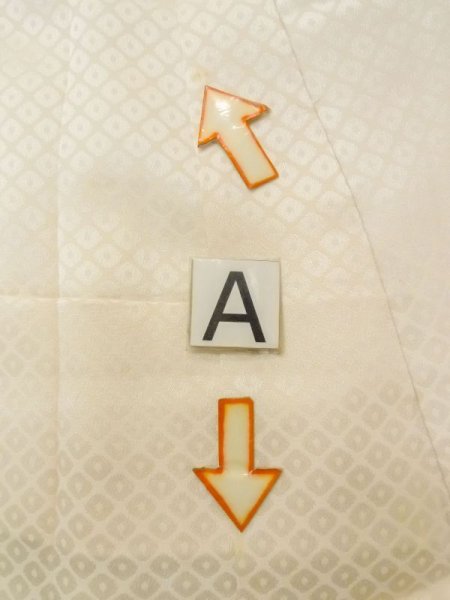 画像14: N0611Q  女性用 襦袢  シルク(正絹)  光沢のある アイボリー, かのこ 【中古】 【USED】 【リサイクル】 ★★☆☆☆ (14)