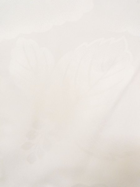 画像6: N0611R  女性用 襦袢  化繊  光沢のある 白, 桐 【中古】 【USED】 【リサイクル】 ★★☆☆☆ (6)