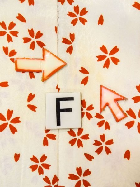 画像19: N0611T  女性用 襦袢 他ダメージ シルク(正絹)   アイボリー, 桜 【中古】 【USED】 【リサイクル】 ★☆☆☆☆ (19)