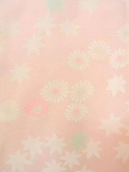 画像7: N0611W  女性用 襦袢  シルク(正絹)  淡い 桃色, 菊 【中古】 【USED】 【リサイクル】 ★☆☆☆☆ (7)