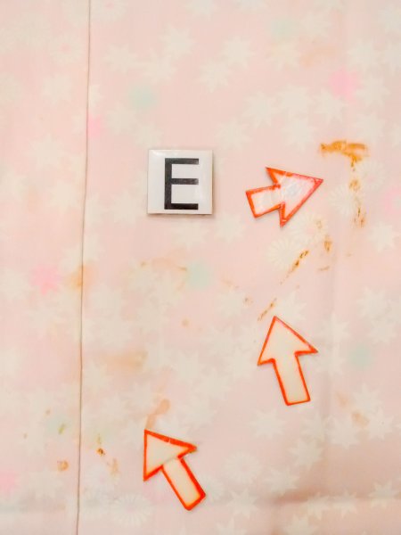 画像18: N0611W  女性用 襦袢  シルク(正絹)  淡い 桃色, 菊 【中古】 【USED】 【リサイクル】 ★☆☆☆☆ (18)