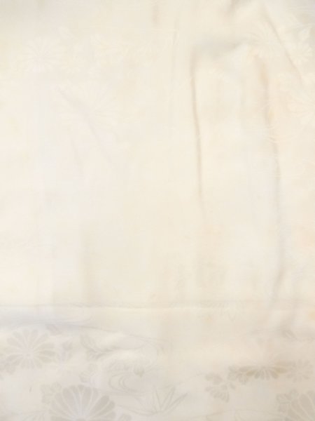 画像3: N0612B  女性用 襦袢  シルク(正絹)   白, ぼたん 【中古】 【USED】 【リサイクル】 ★☆☆☆☆ (3)