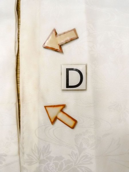 画像17: N0612B  女性用 襦袢  シルク(正絹)   白, ぼたん 【中古】 【USED】 【リサイクル】 ★☆☆☆☆ (17)