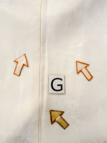 画像20: N0612B  女性用 襦袢  シルク(正絹)   白, ぼたん 【中古】 【USED】 【リサイクル】 ★☆☆☆☆ (20)