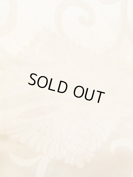 画像5: N0612C  女性用 襦袢  シルク（正絹）  光沢のある アイボリー, 唐草 【中古】 【USED】 【リサイクル】 ★☆☆☆☆ (5)