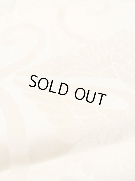 画像10: N0612C  女性用 襦袢  シルク（正絹）  光沢のある アイボリー, 唐草 【中古】 【USED】 【リサイクル】 ★☆☆☆☆ (10)