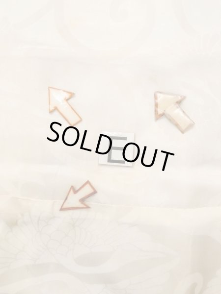 画像18: N0612C  女性用 襦袢  シルク（正絹）  光沢のある アイボリー, 唐草 【中古】 【USED】 【リサイクル】 ★☆☆☆☆ (18)