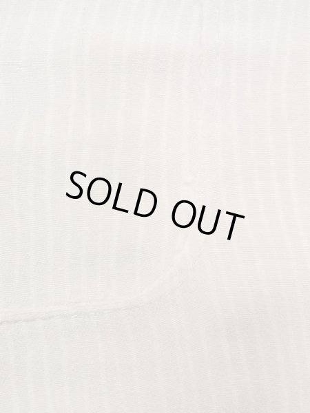 画像4: N0624B 端切れ 女性用着物 シルク（正絹）   アイボリー 線 【中古】 【USED】 【リサイクル】 ★★☆☆☆ (4)