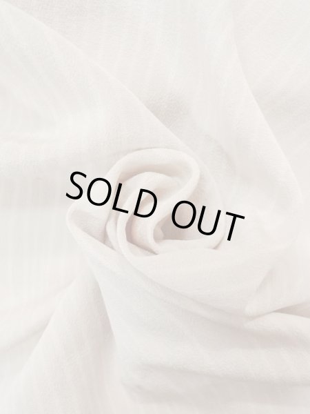 画像10: N0624B 端切れ 女性用着物 シルク（正絹）   アイボリー 線 【中古】 【USED】 【リサイクル】 ★★☆☆☆ (10)