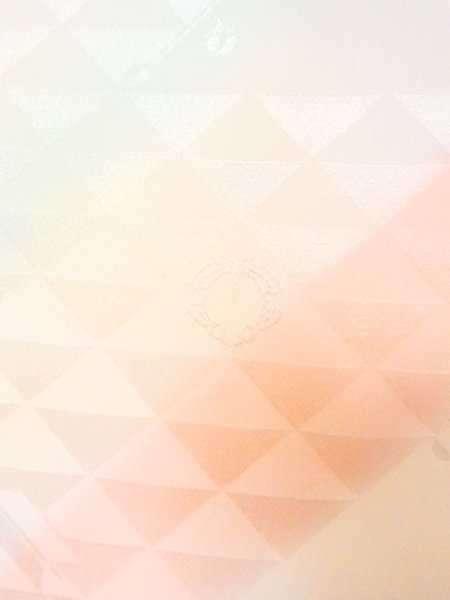 画像4: N0624N 端切れ 女性用着物 シルク(正絹)  光沢のある マルチカラー 三角 【中古】 【USED】 【リサイクル】 ★★★★☆ (4)