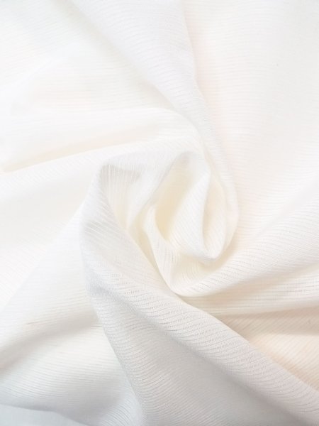 画像10: N0624T 端切れ 女性用着物 シルク(正絹)   オフ ホワイト  【中古】 【USED】 【リサイクル】 ★☆☆☆☆ (10)