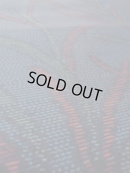 画像9: N0625B 端切れ 女性用着物 シルク(正絹)   藍 葉 【中古】 【USED】 【リサイクル】 ★★★☆☆ (9)