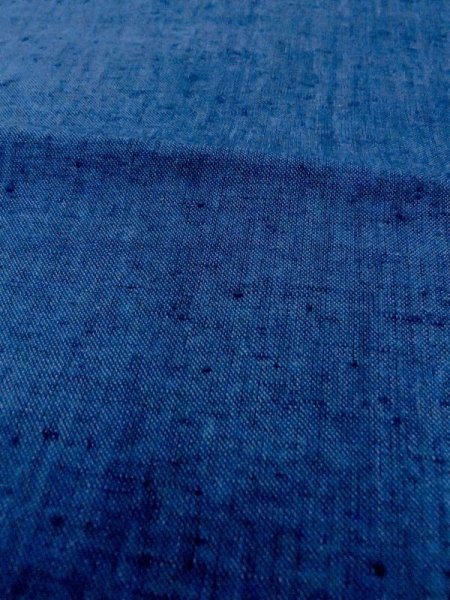 画像7: N0625D 端切れ 女性用着物 綿   藍  【中古】 【USED】 【リサイクル】 ★★★★☆ (7)