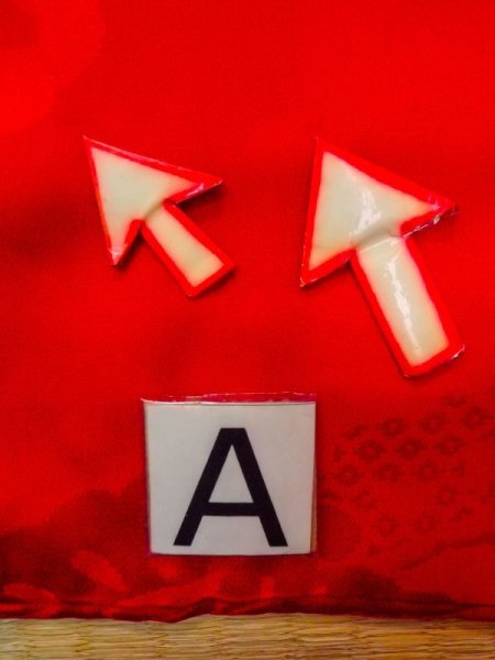 画像14: N0629A  女性用 女の子 子供用、半衿付き シルク(正絹)   赤色,  【中古】 【USED】 【リサイクル】 ★☆☆☆☆ (14)