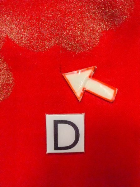 画像17: N0629C  女性用 女の子  シルク(正絹)   赤色, 雲 【中古】 【USED】 【リサイクル】 ★★☆☆☆ (17)